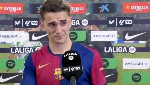 加维：平局令我们感到苦涩，必须改进定位球防守